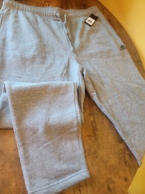 adidas Men's Light Gray Fleece Joggers